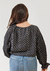 Pintuck Pleated Top