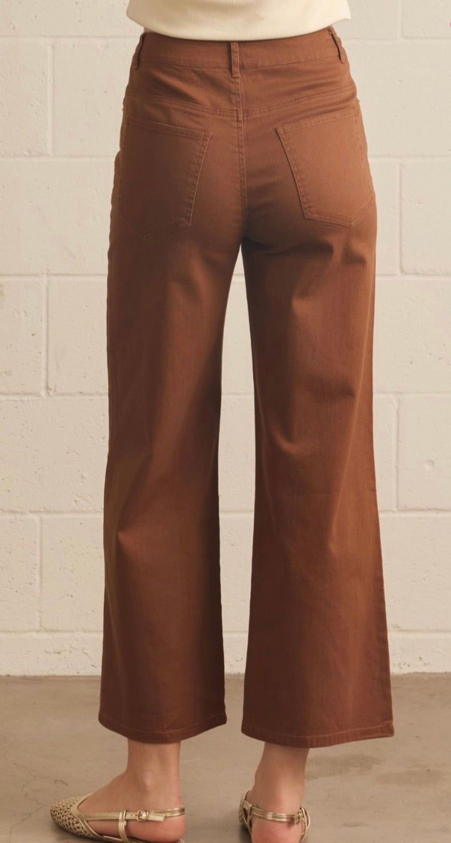 Brown Horsebit Pant