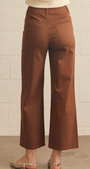 Brown Horsebit Pant