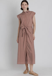 Chestnut Stripe Maxi Dress
