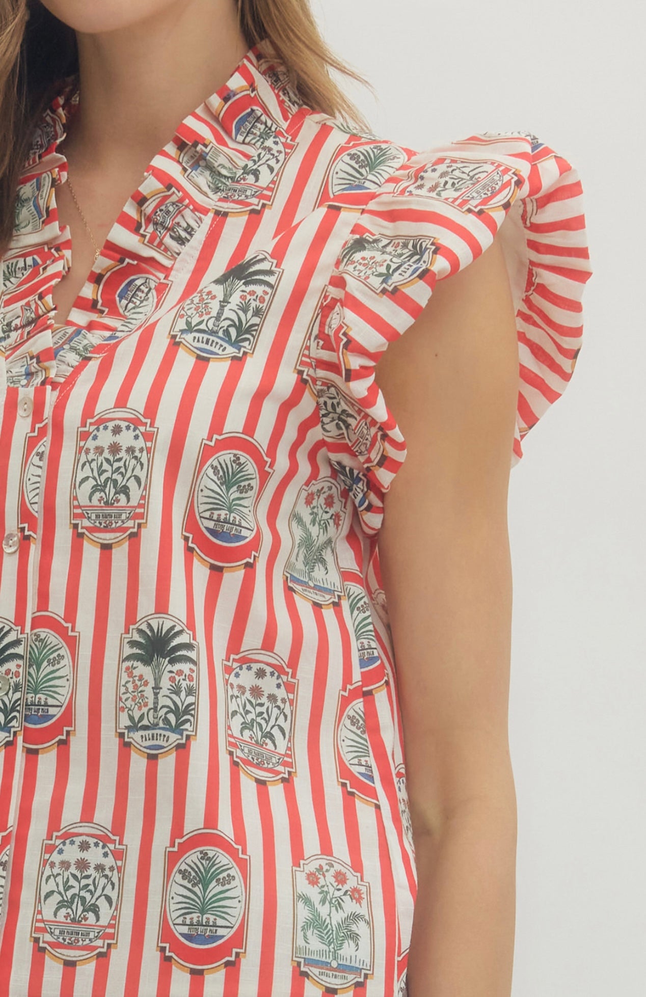 Red Stripe Top