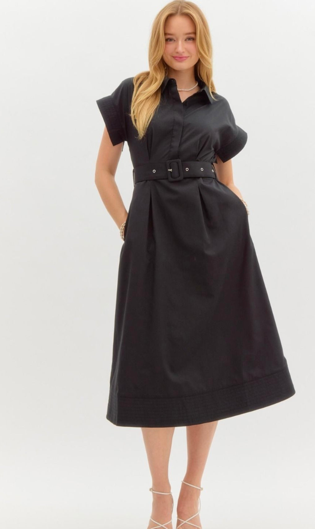 Black Belted Dress