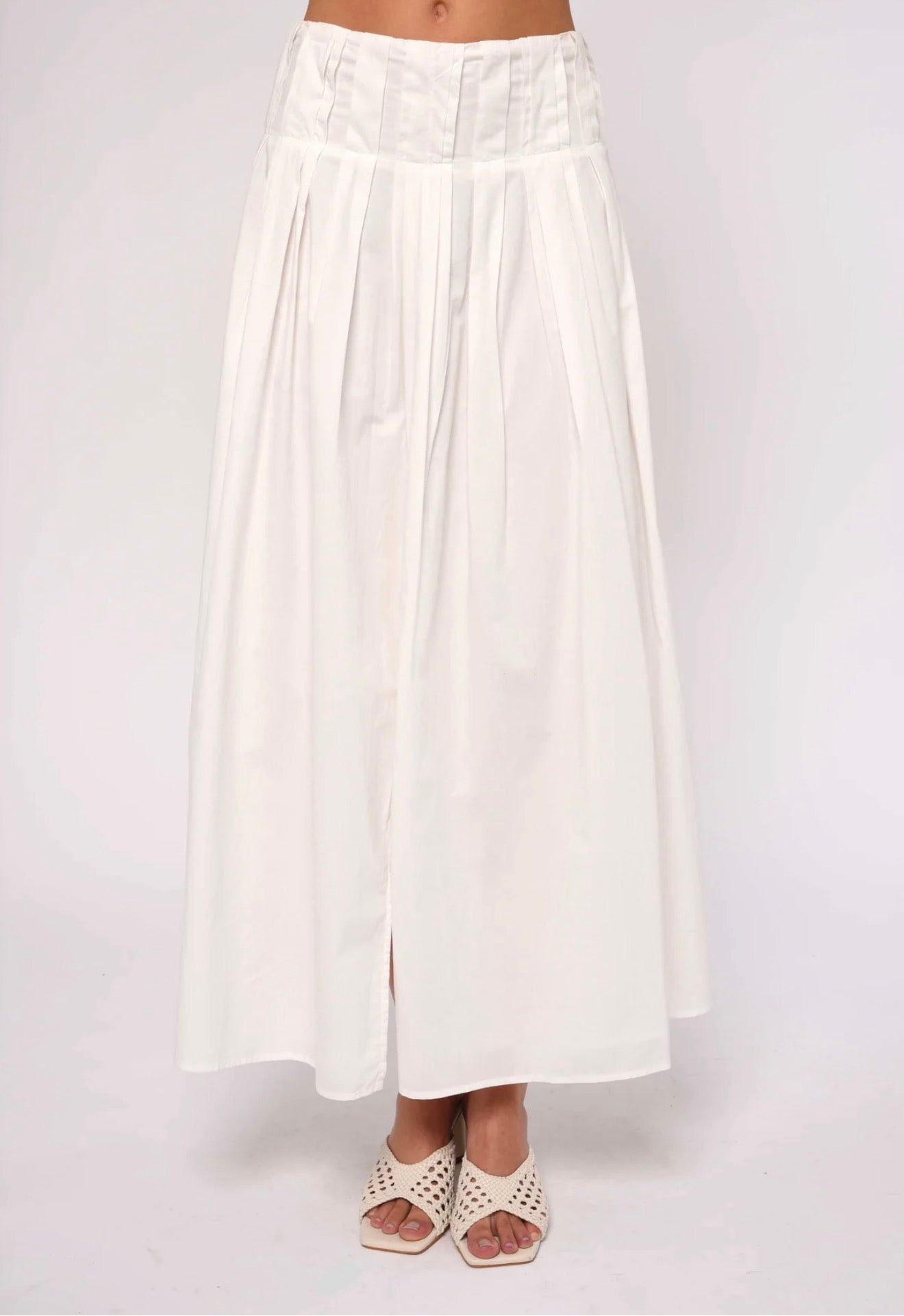 Bright White Maxi Skirt