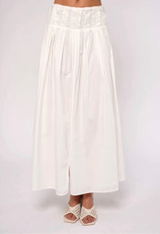 Bright White Maxi Skirt