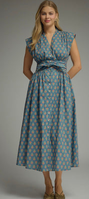 Patterned Poppy Dress