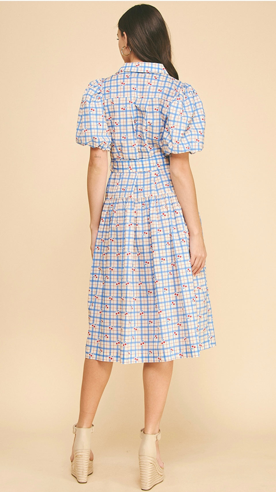 Checkered Cherry Dress