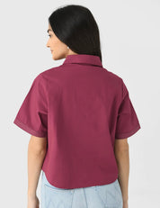 Solid Maroon Game Day Top