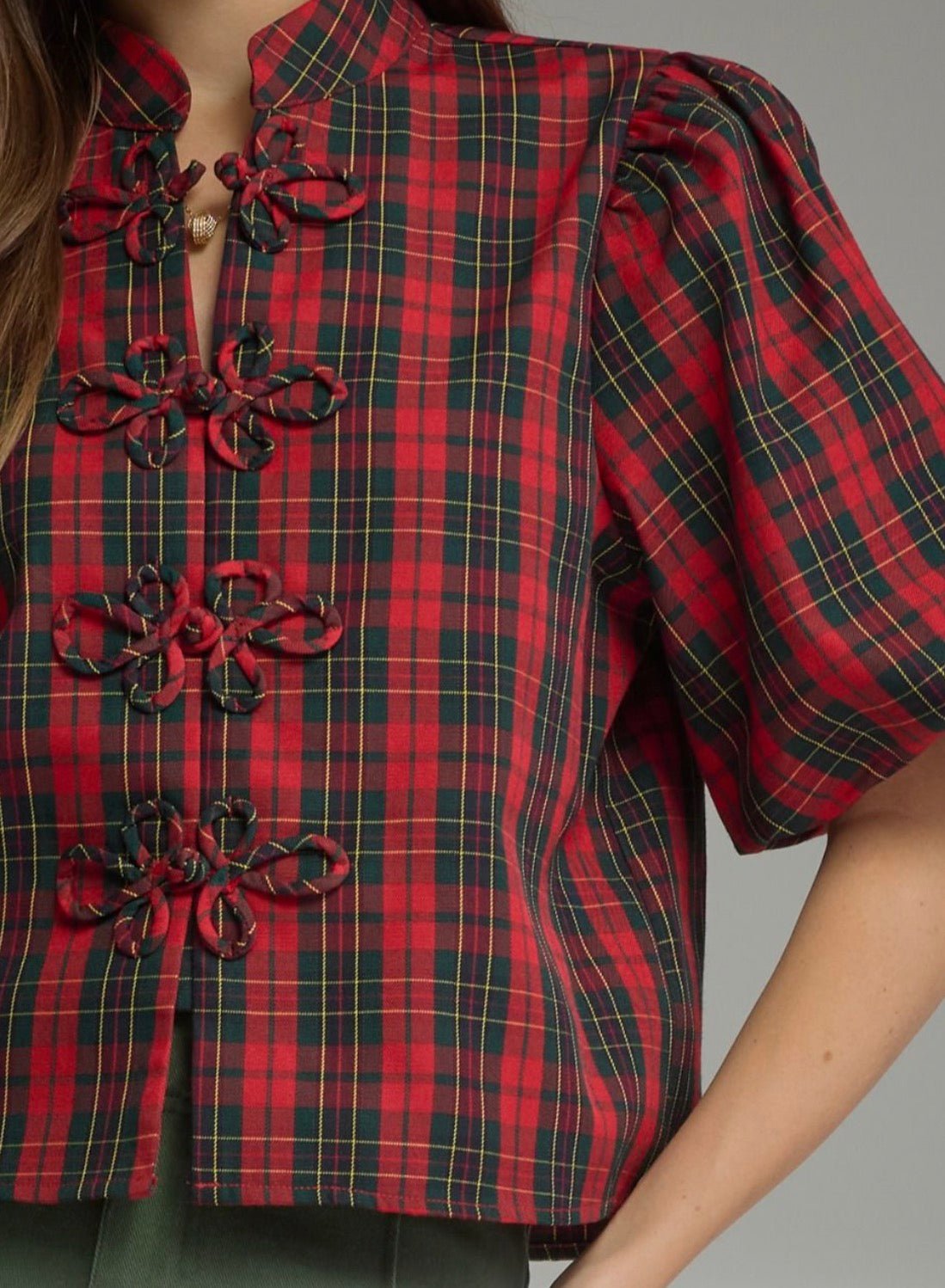 Christmas Tartan Top