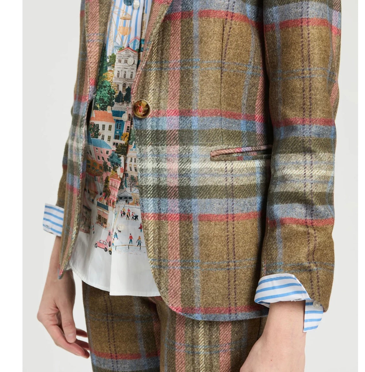 Heather Plaid Jacket