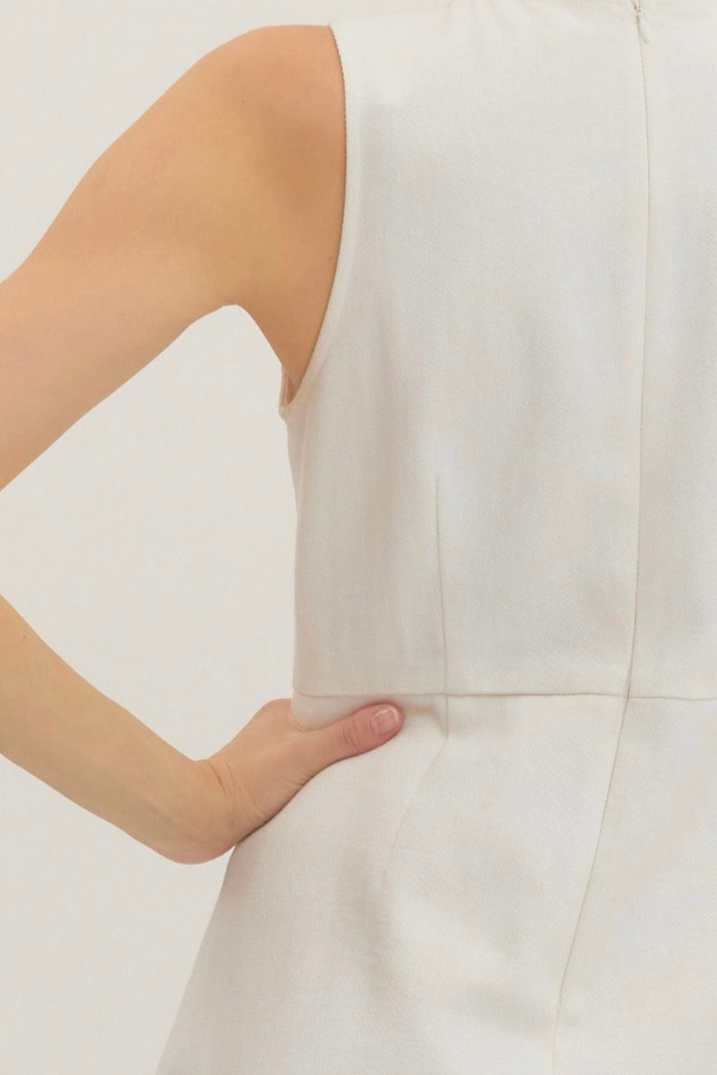 Preppy In White Dress