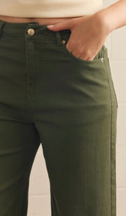 Olive Horsebit Pant