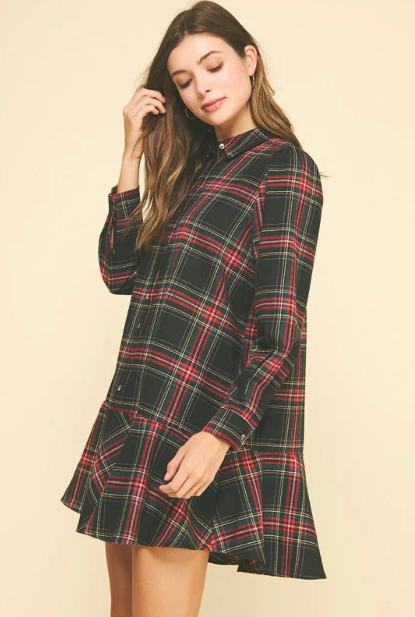 Black Tartan Dress