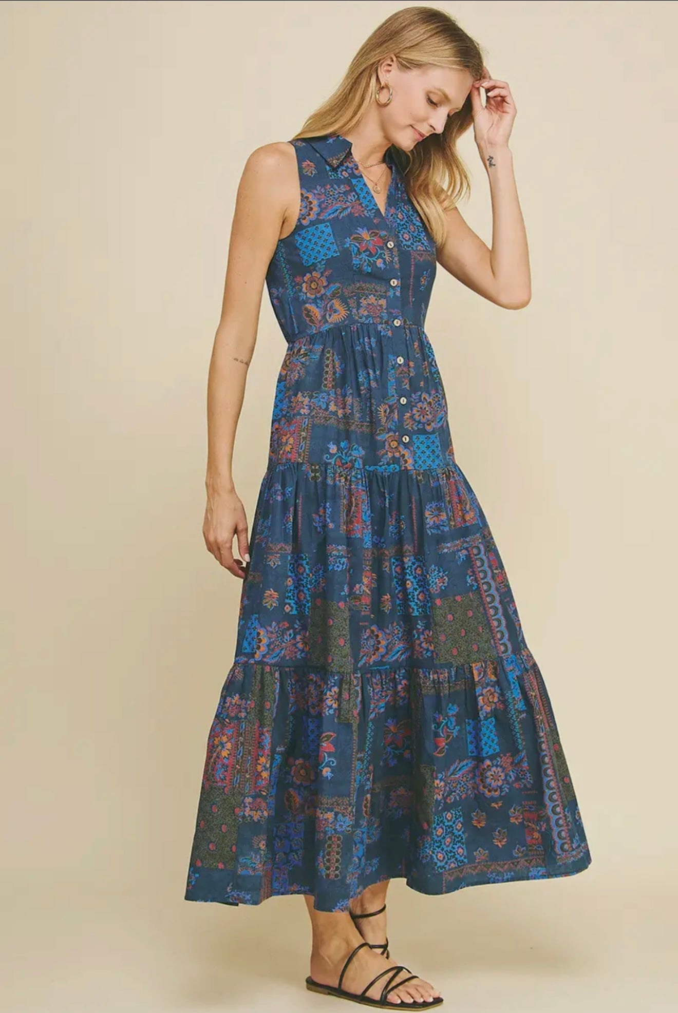 Blue/multi Dress