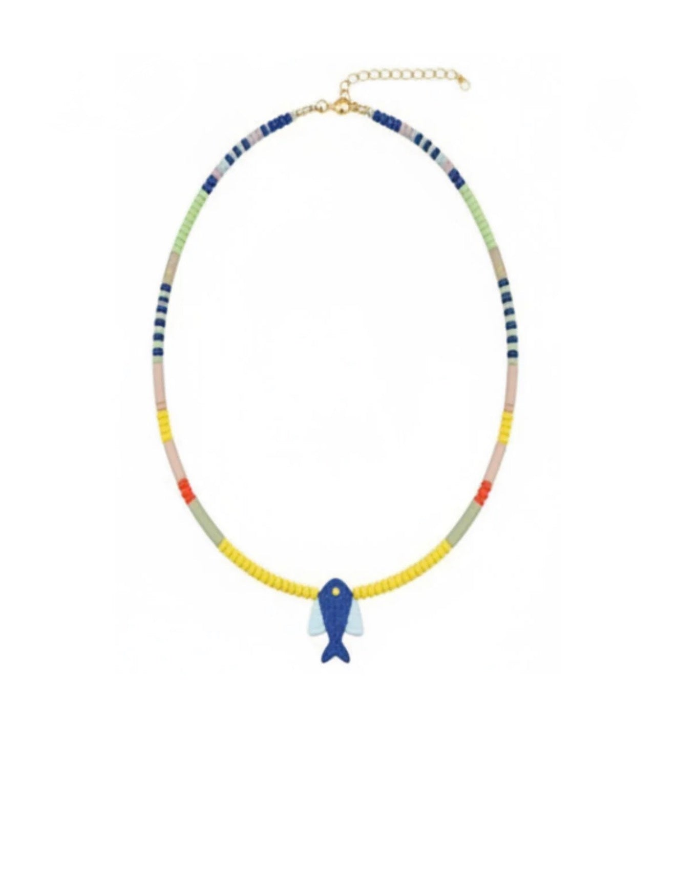 Blue Fish Necklace