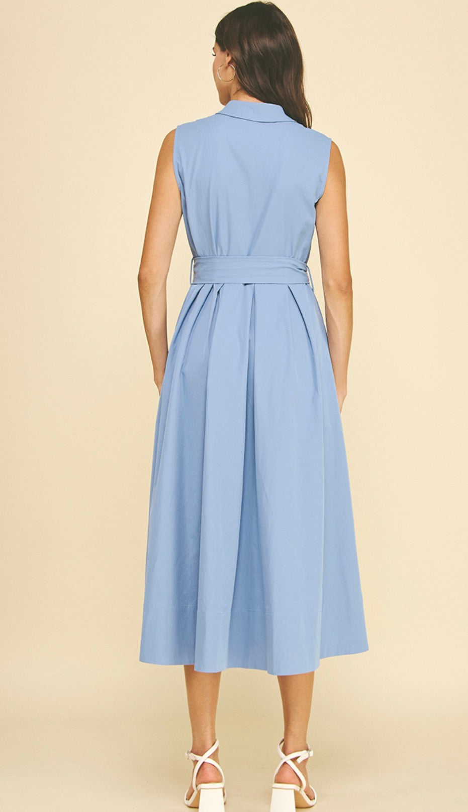Light Blue Flared Dress