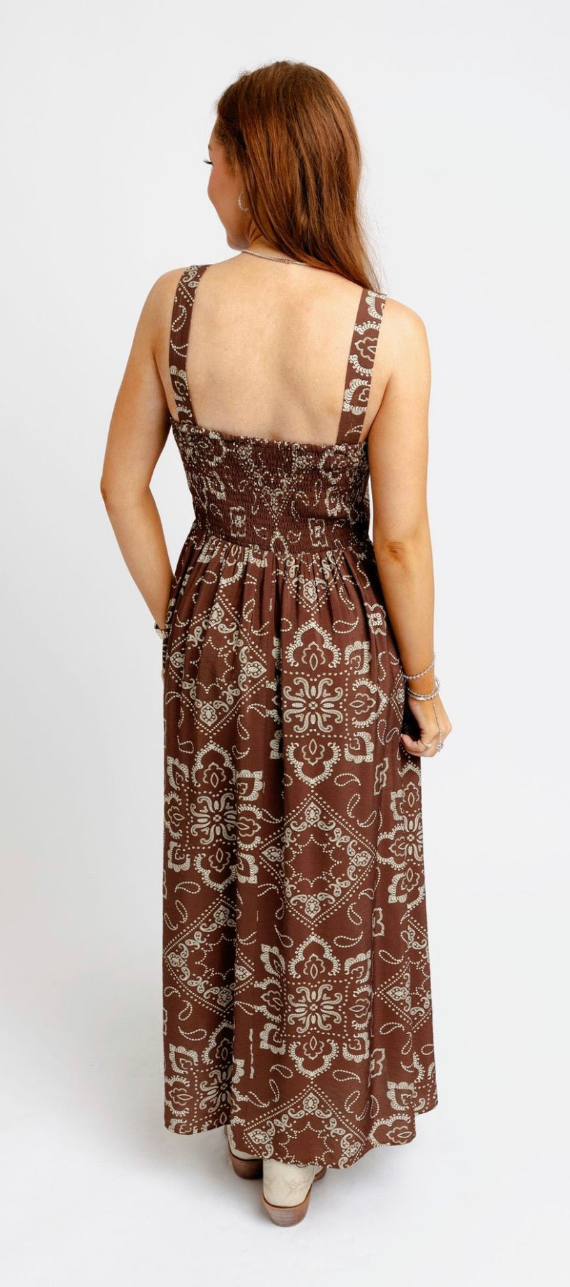 Bandana Cami Pleat Dress