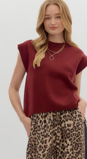 Burgundy Best Sweater Top