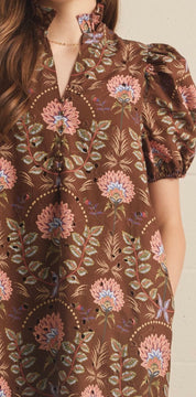 Fall Into Floral Dress