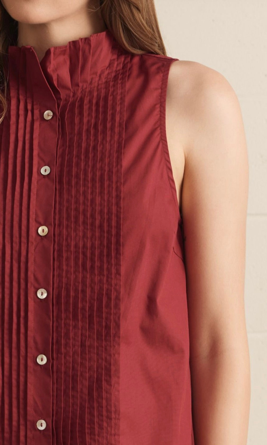 Maroon Time Top