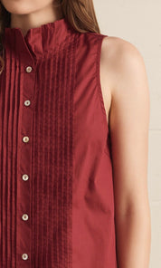 Maroon Time Top