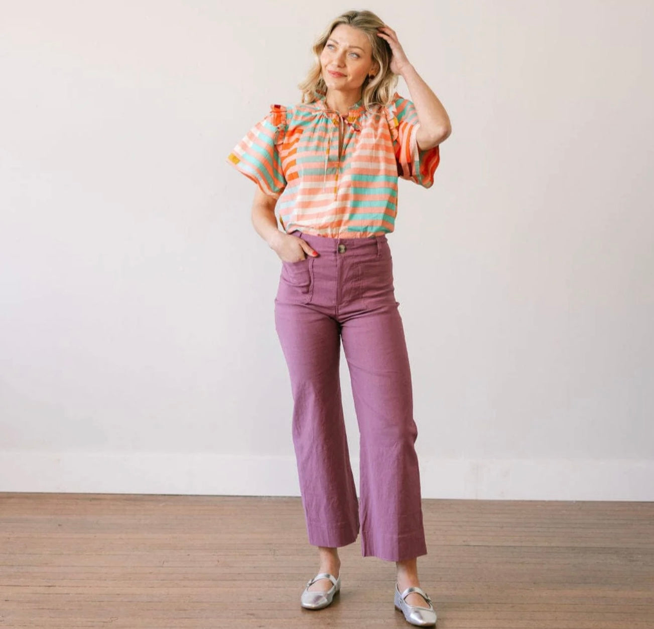 Apricot Colorful Gemma Top