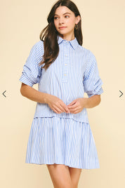Love Stripe Mini Dress