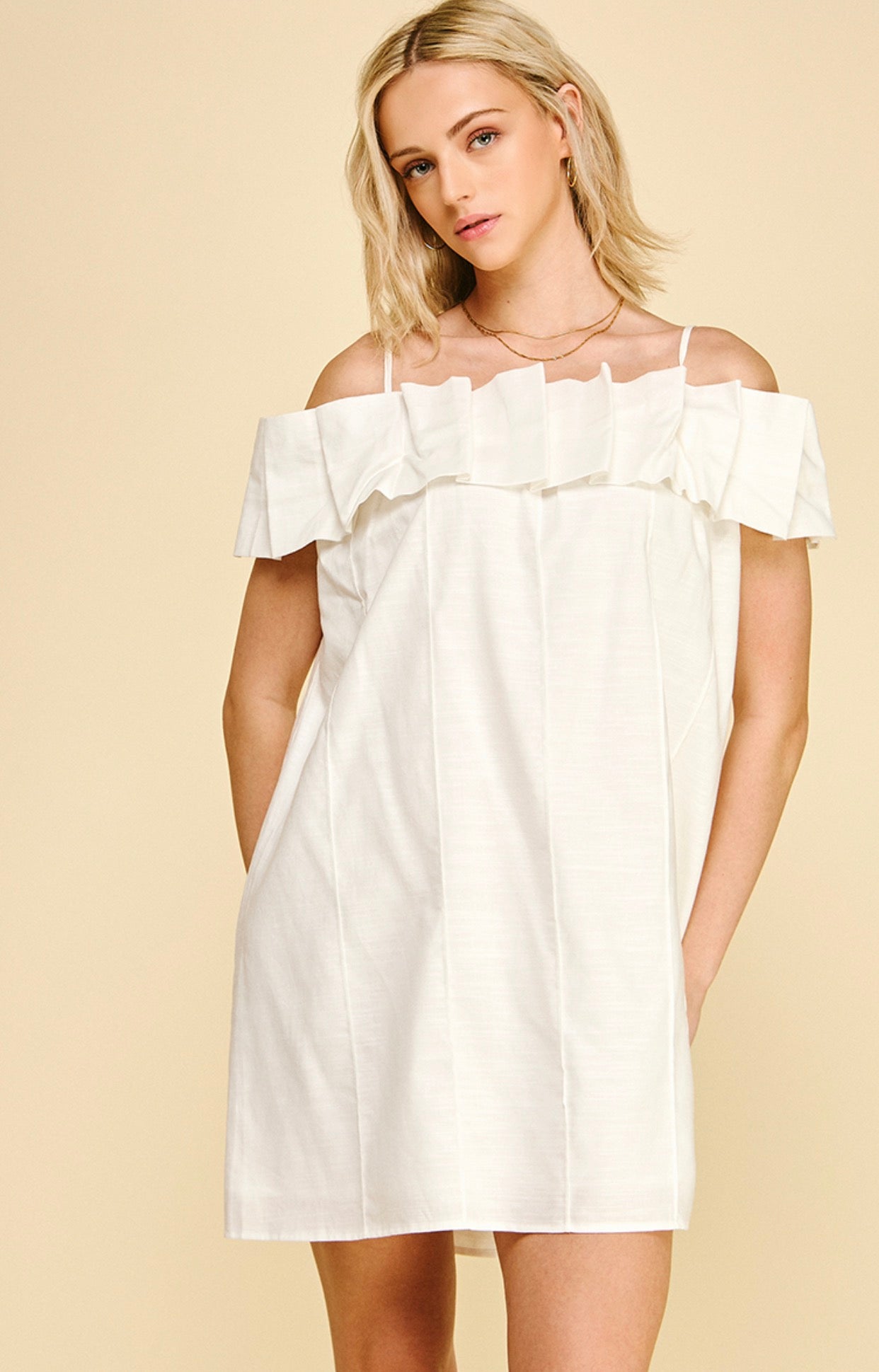 White Off Shoulder Dress