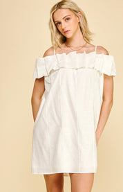 White Off Shoulder Dress
