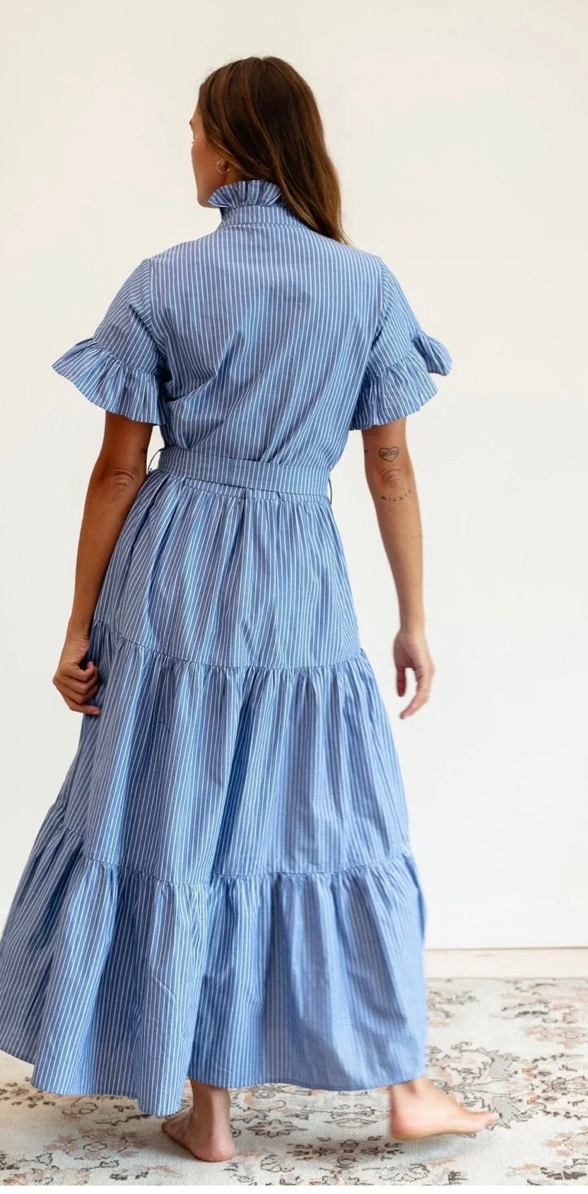 Harbor Stripe Maxi Dress