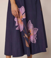 Moresco Navy Print Dress
