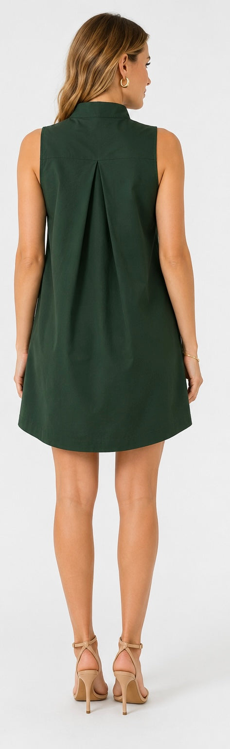 H Green Sleeveless Dress