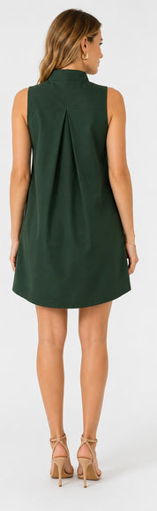 H Green Sleeveless Dress