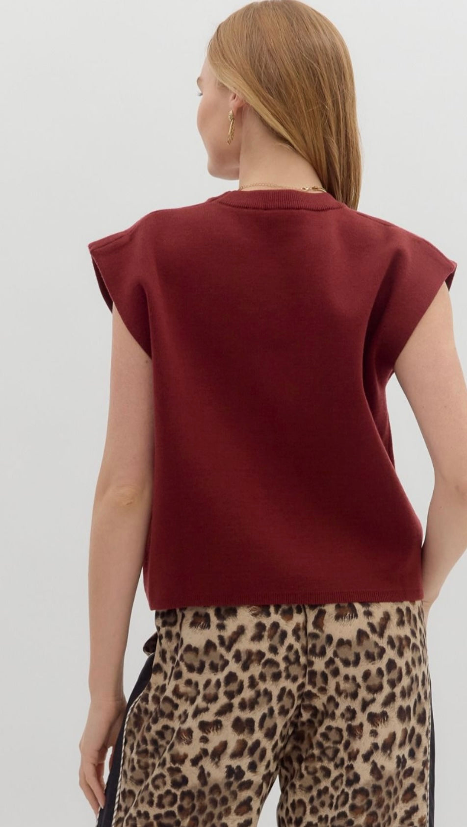 Burgundy Best Sweater Top