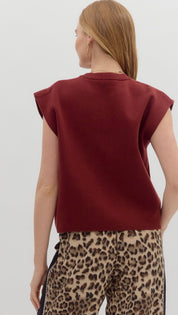 Burgundy Best Sweater Top