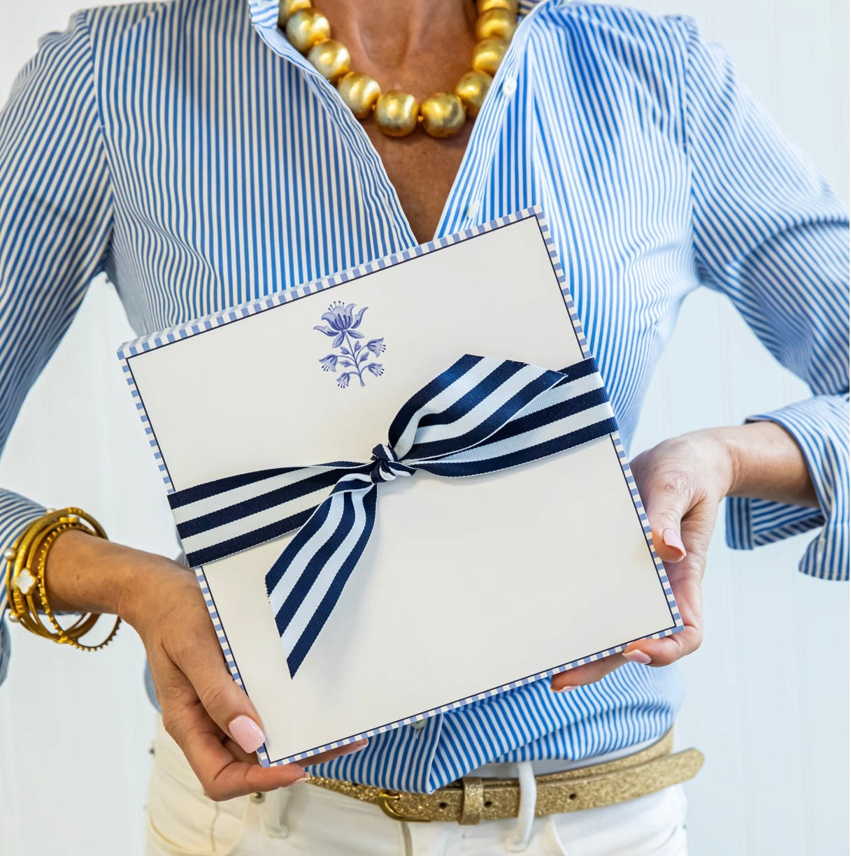 Tulip Block Print Slab Notepad