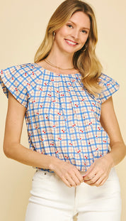Cherry Print Top