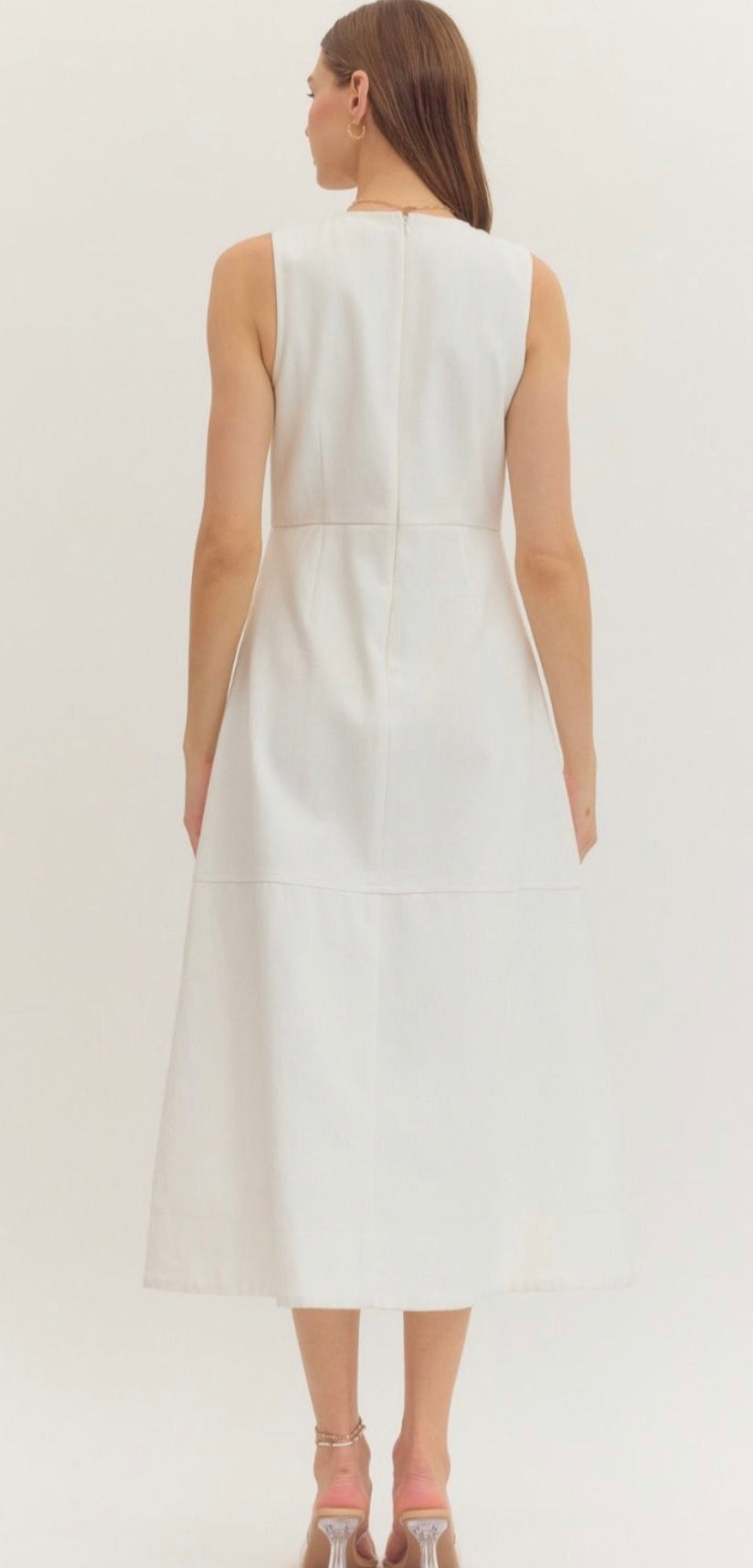 Preppy In White Dress