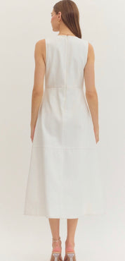 Preppy In White Dress