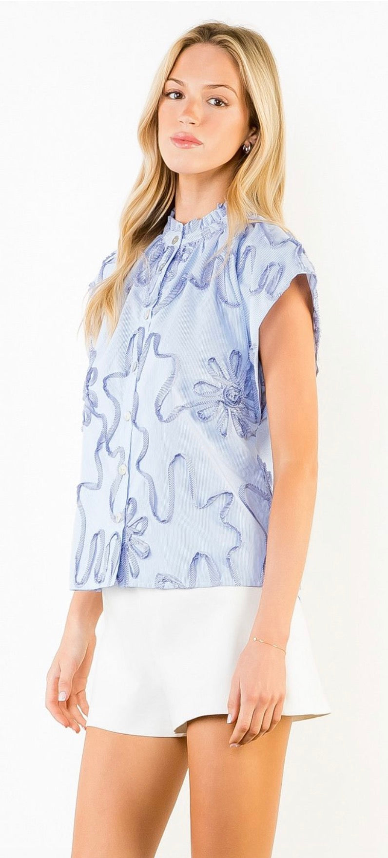 Floral Striped Top