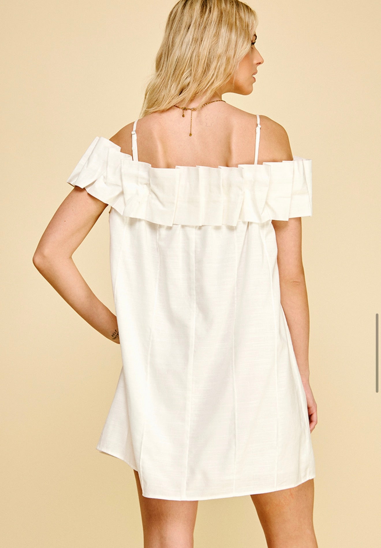 White Off Shoulder Dress