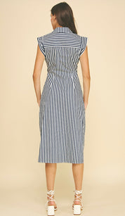 Navy Stripe Dress