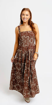 Bandana Cami Pleat Dress