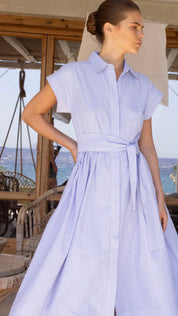 Belted Shirt Dress