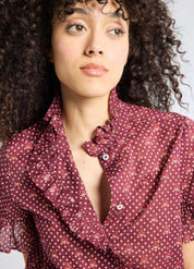 Burgundy Vanessa Top