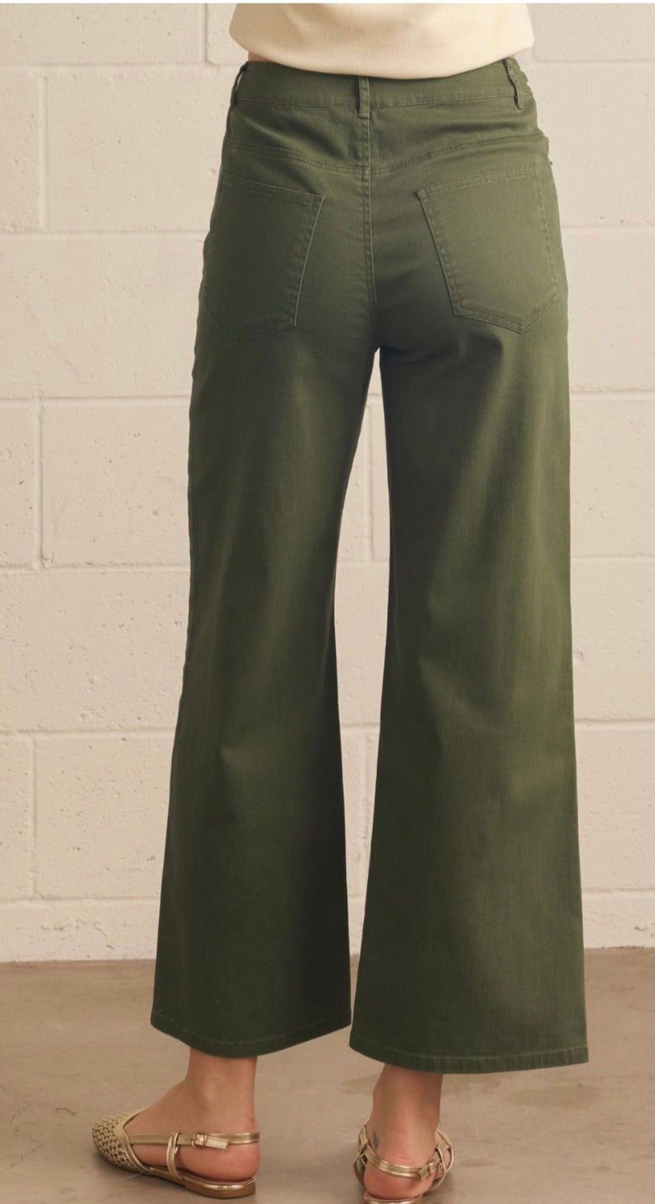 Olive Horsebit Pant
