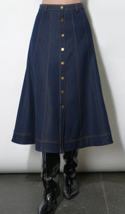 Denim Maxi Skirt