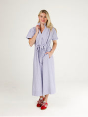 Bria Seersucker Maxi Dress