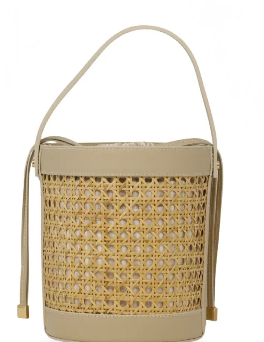 Rattan Bucket Bag
