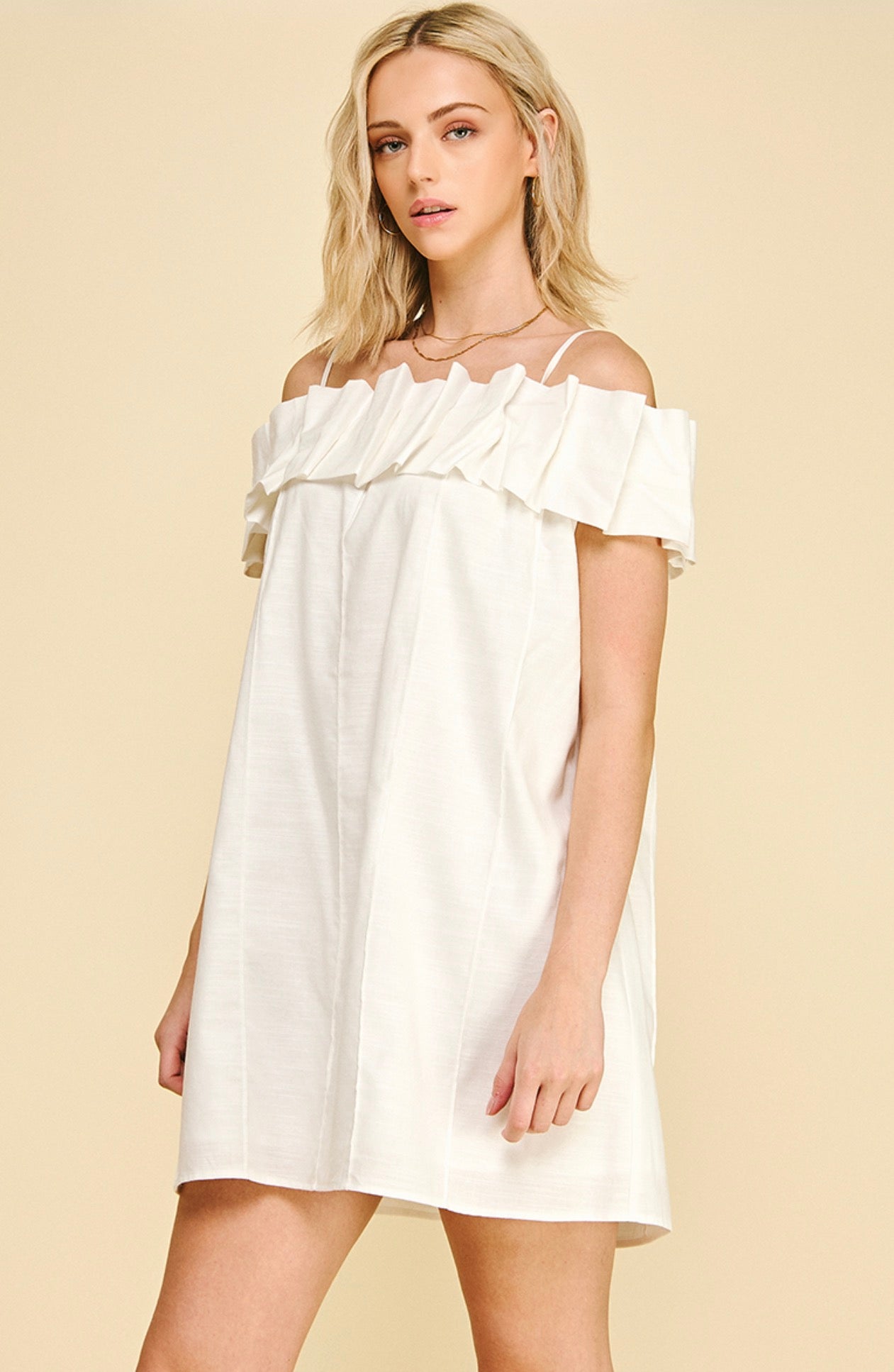 White Off Shoulder Dress