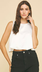 Chiffon Bubble Hem Top